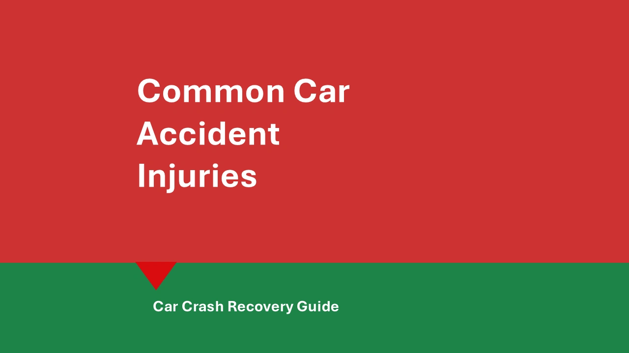 Common car accident injuries hero image