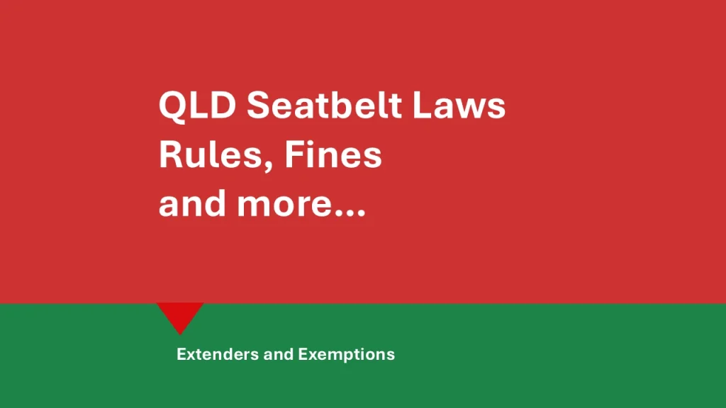 QLD seatbelt laws hero image