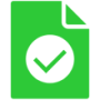 Approved motor vehicle accident claim icon